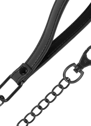 FETISH SUBMISSIVE - KETTENHALSKETTE MIT NOPRENE-FUTTER - Halskette