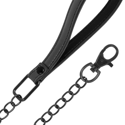 FETISH SUBMISSIVE - KETTENHALSKETTE MIT NOPRENE-FUTTER - Halskette