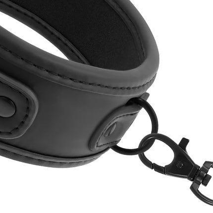 FETISH SUBMISSIVE - KETTENHALSKETTE MIT NOPRENE-FUTTER - Halskette