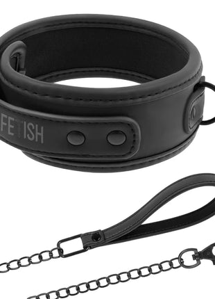 FETISH SUBMISSIVE - KETTENHALSKETTE MIT NOPRENE-FUTTER - Halskette