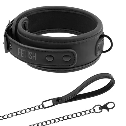 FETISH SUBMISSIVE - KETTENHALSKETTE MIT NOPRENE-FUTTER - Halskette