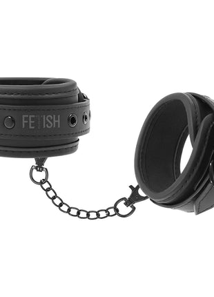 FETISH SUBMISSIVE - KNÖCHELSTZE AUS VEGANEM LEDER MIT NOPRENE-FUTTER - Handschellen für Frauen