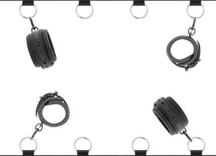 FETISH SUBMISSIVE - LUXUS-BETTBAND-SET MIT NOPRENE-FUTTER - Handschellen