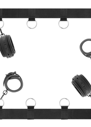 FETISH SUBMISSIVE - LUXUS-BETTBAND-SET MIT NOPRENE-FUTTER - Handschellen