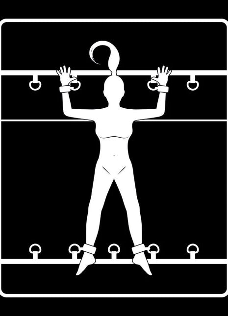 FETISH SUBMISSIVE - LUXUS-BETTBAND-SET MIT NOPRENE-FUTTER - Handschellen