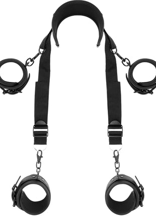 FETISH SUBMISSIVE - MEISTERPOSITION MIT 4 NOPRENE-GEFÜTTERT HANDSCHELLEN - Handschellen