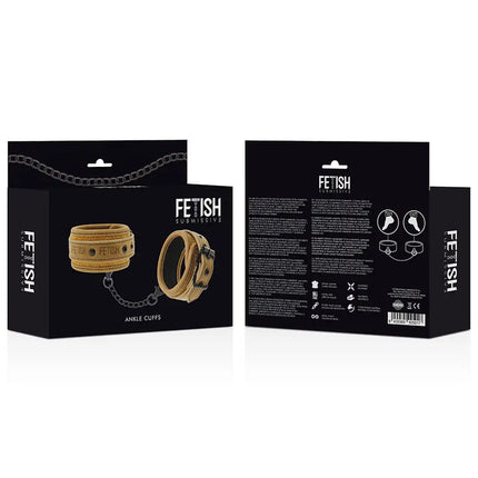 FETISH SUBMISSIVE ORIGEN - FESSELMANSCHETTEN AUS VEGANEM LEDER MIT NEOPRENFUTTER - Handschellen für Frauen