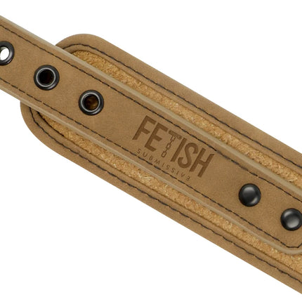 FETISH SUBMISSIVE ORIGEN - NEOPRENGEFÜTTERTE HALSKETTE MIT KETTE - Halskette