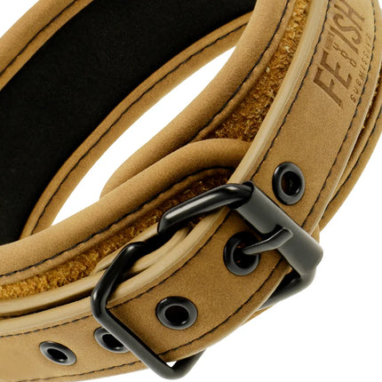 FETISH SUBMISSIVE ORIGEN - NEOPRENGEFÜTTERTE HALSKETTE MIT KETTE - Halskette