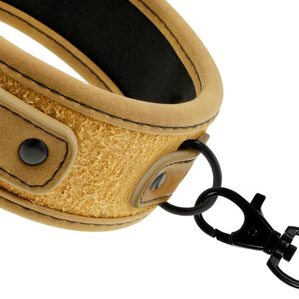 FETISH SUBMISSIVE ORIGEN - NEOPRENGEFÜTTERTE HALSKETTE MIT KETTE - Halskette