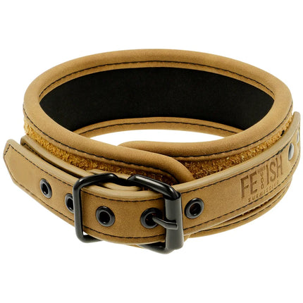 FETISH SUBMISSIVE ORIGEN - NEOPRENGEFÜTTERTE HALSKETTE MIT KETTE - Halskette