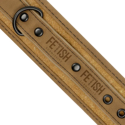FETISH SUBMISSIVE ORIGEN - VEGANE LEDERHANDSCHELLEN MIT NEOPRENFUTTER - Handschellen für Frauen