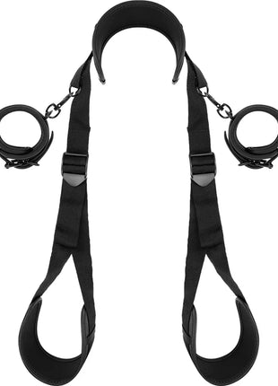FETISH SUBMISSIVE - POSITION MIT OFFENEN BEINEN UND HANDSCHELLEN MIT NOPRENE-FUTTER - Handschellen