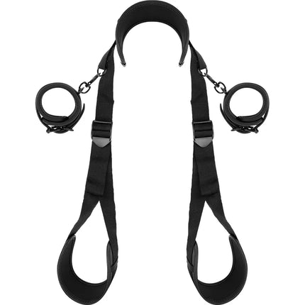 FETISH SUBMISSIVE - POSITION MIT OFFENEN BEINEN UND HANDSCHELLEN MIT NOPRENE-FUTTER - Handschellen