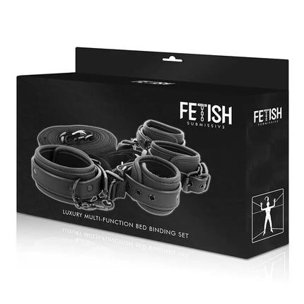 FETISH SUBMISSIVE - SET AUS HANDSCHELLEN UND KRAWATTEN MIT NOPRENE-FUTTER - Handschellen