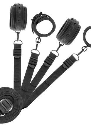 FETISH SUBMISSIVE - SET AUS HANDSCHELLEN UND KRAWATTEN MIT NOPRENE-FUTTER - Handschellen