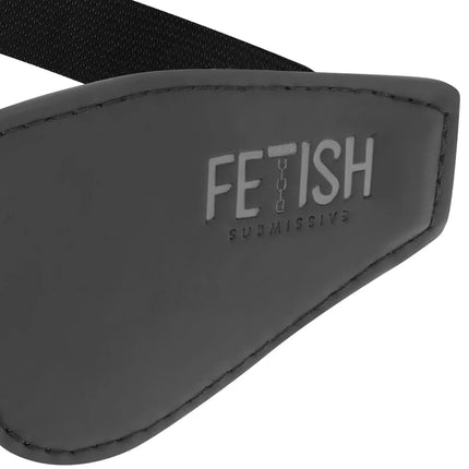FETISH SUBMISSIVE - VEGANE LEDERMASKE MIT NOPRENE-FUTTER - Kunstledermaske