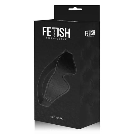 FETISH SUBMISSIVE - VEGANE LEDERMASKE MIT NOPRENE-FUTTER - Kunstledermaske