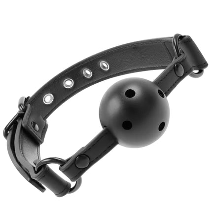 FETISH SUBMISSIVE - VEGANER ATMUNGSAKTIVER KNEBEL - Ballgag