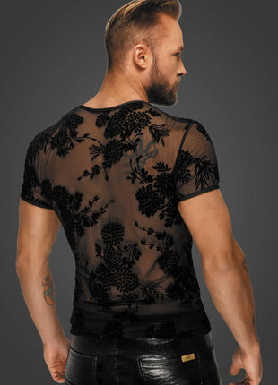 Flower Flock T-Shirt H073 von Noir Handmade Alpha Collection - Herren-Shirt