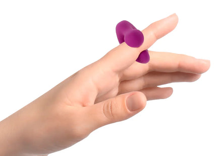 FlüsterVibe Mini: Diskreter Reisebegleiter aus Silikon - Fingervibrator