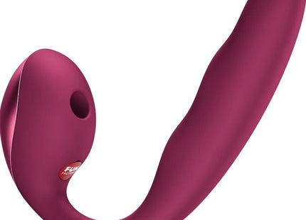 FUN FACTORY - ALLEGRO Einsetzbarer Doppel-Luftpulsvibrator Weinrot