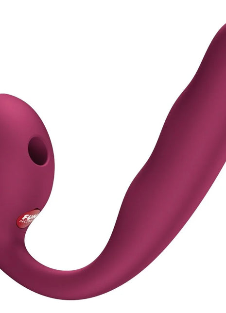 FUN FACTORY - ALLEGRO Einsetzbarer Doppel-Luftpulsvibrator Weinrot