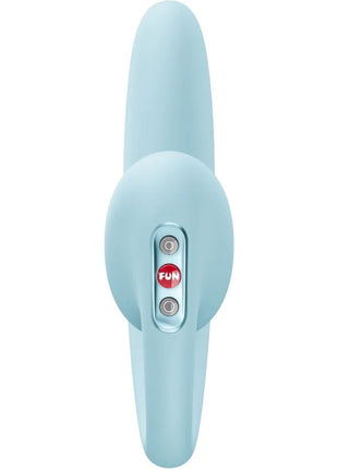 FUN FACTORY - CRESCENDO Einsetzbarer Doppel-Luftpuls-Vibrator Eisblau