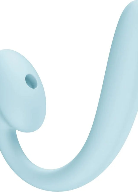 FUN FACTORY - CRESCENDO Einsetzbarer Doppel-Luftpuls-Vibrator Eisblau