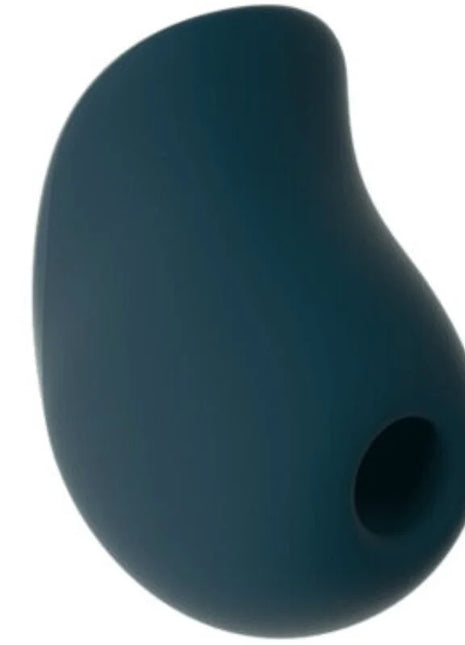 Dunkeltealfarbene silikon-ohrmuschelabdeckung mit rundem design und mittlerem loch für fun factory grünes premium-klitoras-saugmeers