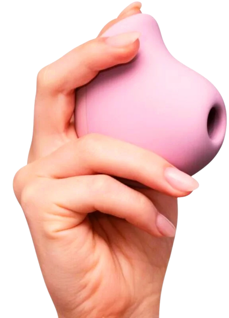 Rosa silikon klitorissauger mit glatter oberfläche und rundem körper von fun factory rosa premium