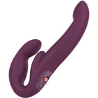 Fun factory share vibe pro doppelvibrator violett aus silikon mit texturierter griffigkeit und rotem power knopf
