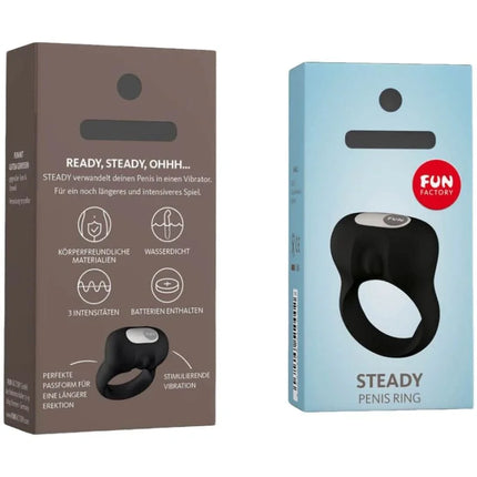 FUN FACTORY - STEADY COCKRING MIT VIBRATION SCHWARZ - Penisring mit Vibration