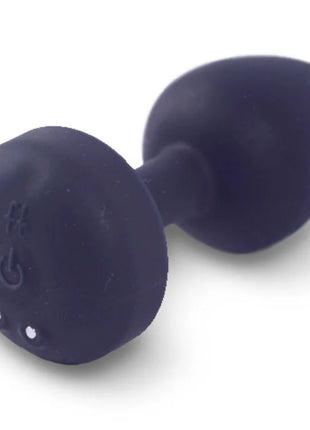 Dunkelblauer silikon-dummy-förmiger anal-vibrator funtоys gplug mit glattem design und dezenten prägungen