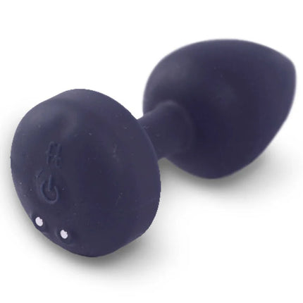 Dunkelblauer silikon-dummy-förmiger anal-vibrator funtоys gplug mit glattem design und dezenten prägungen