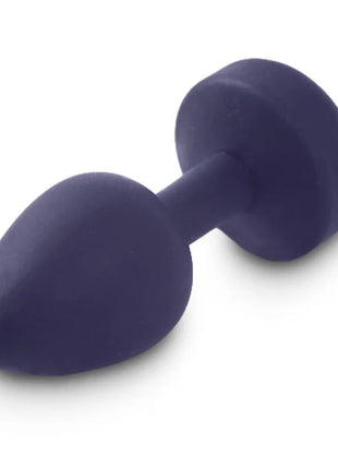 Dunkellila silikon anal-vibrator funtoys gplug mit abgerundetem, konischem design und matter oberfläche 3,9 cm groß