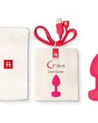 Pink silikon g plug mit abgerundetem, konischem design und flachem boden für analvibrator funtoys gross 3,9 cm