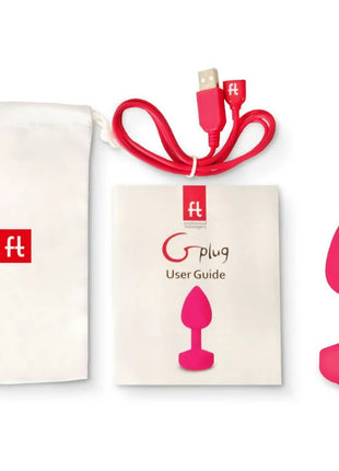 Pink silikon g plug mit abgerundetem, konischem design und flachem boden für analvibrator funtoys gross 3,9 cm