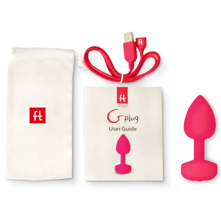 Pink silikon g plug mit abgerundetem, konischem design und flachem boden für analvibrator funtoys gross 3,9 cm