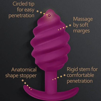 G-VIBE - GPLUG TWIST 2 LILA ANALSTECKER - Analplug