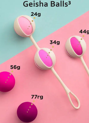 G-VIBE - SET 5 GEISHA-BÄLLE 3 ROSA - Chinesische Bälle