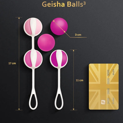 G-VIBE - SET 5 GEISHA-BÄLLE 3 ROSA - Chinesische Bälle