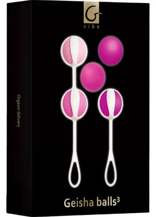 G-VIBE - SET 5 GEISHA-BÄLLE 3 ROSA - Chinesische Bälle