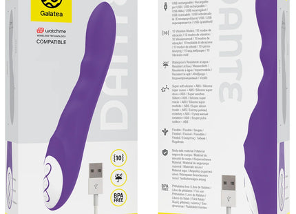 GALATEA - DANTE LILA VIBRATOR KOMPATIBEL MIT DER DRAHTLOSEN WATCHME-TECHNOLOGIE