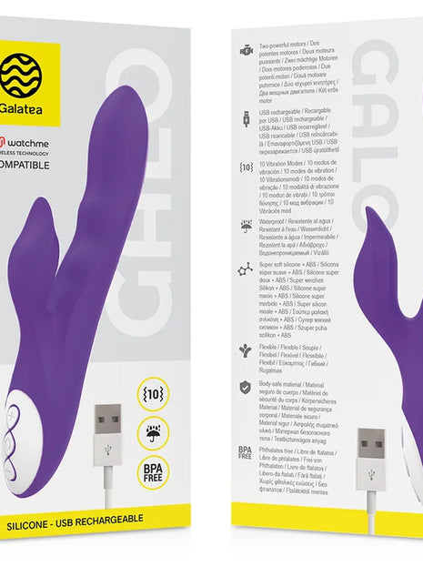 GALATEA - GALO VIBRATOR KOMPATIBEL MIT WATCHME WIRELESS TECHNOLOGY - Rabbit-Vibrator