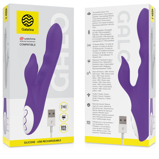 GALATEA - GALO VIBRATOR KOMPATIBEL MIT WATCHME WIRELESS TECHNOLOGY - Rabbit-Vibrator