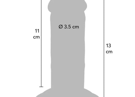 GET REAL - DELUXE DICKER DOPPELDICHTER TPE-PENDIGES 13 CM