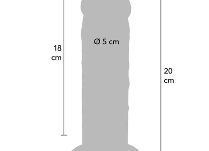 GET REAL - DELUXE DICKER DOPPELDICHTER TPE-PENDIGES 20 CM