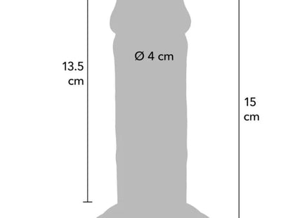 GET REAL - DELUXE DICKER TPE-DONNERSATZ MIT DOPPELTER DICHTE 15 CM