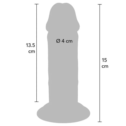 GET REAL - DELUXE DICKER TPE-DONNERSATZ MIT DOPPELTER DICHTE 15 CM